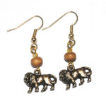 Animal & Bead Assorted earrings (Lion)