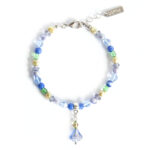 Czech glass and facetted glass, with freshwater pearl bracelet